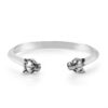 Cougar Cuff Bracelet Silver